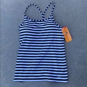 Champion stripped performance tank built in bra